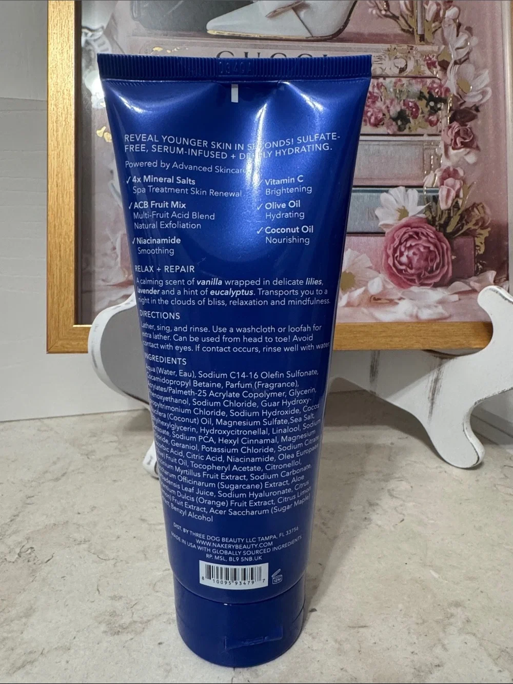 Nakery Beauty Magnesium Face, Body & Hair Wash - Blue